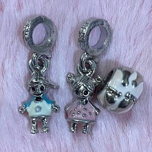 3 Boy Girl Charm Set